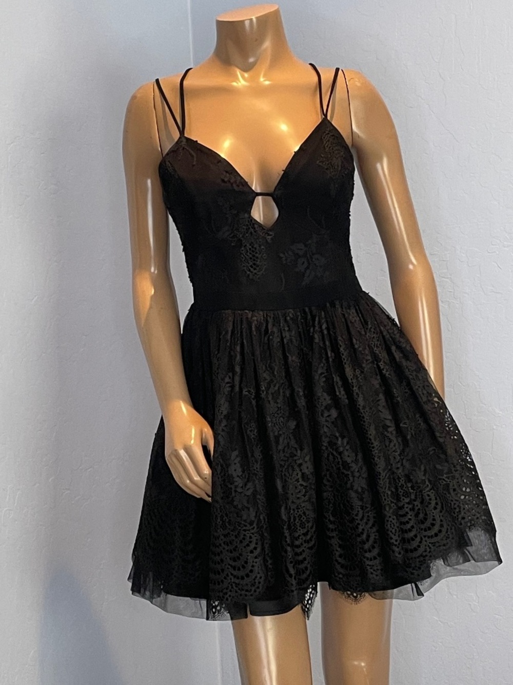 Stunning Black Lace Bebe Dress